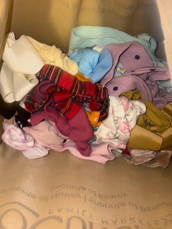 Other - Kids Multicolor Hair Scrunchie & Bow Set